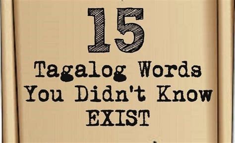 deep tagalog words with meaning|15 Filipino Words You Didn't Know Exist .